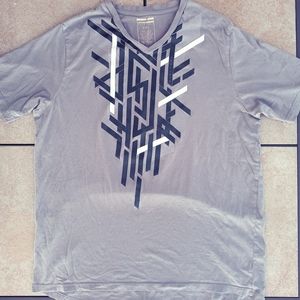 Sean John sz 2XL Gray V Neck T Shirt